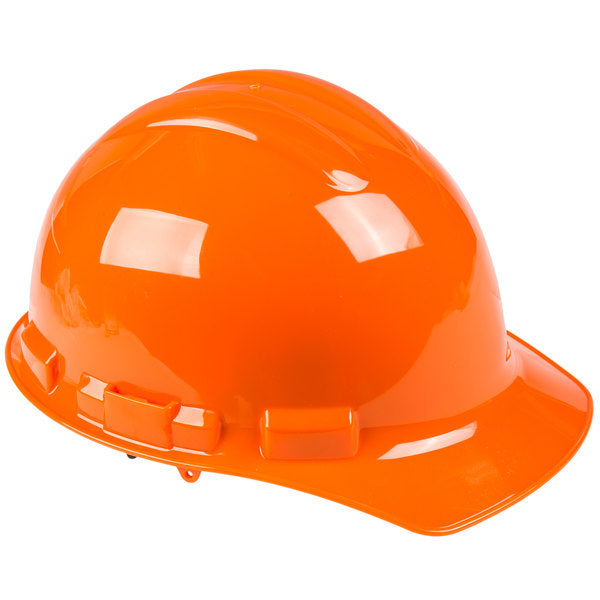 Orange Cap Hard Hat 4-Point Ratchet Suspension Orange Cap Hard Hat 4-Point Ratchet Suspension